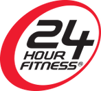24 Hour Fitness logo to show partnership with Mile High Centennials Basketball Academy.